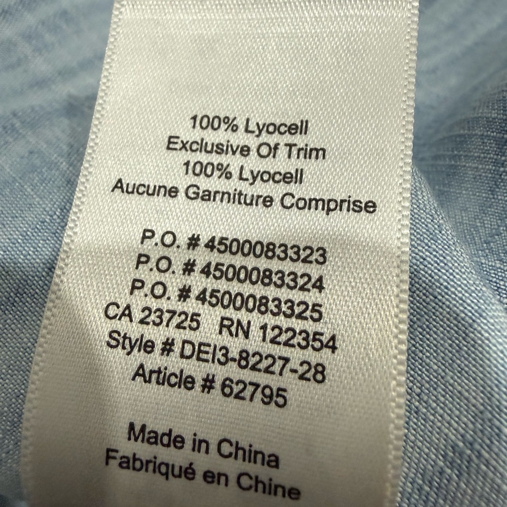 TNA Light Blue Denim summer dress - Picture 9 of 9